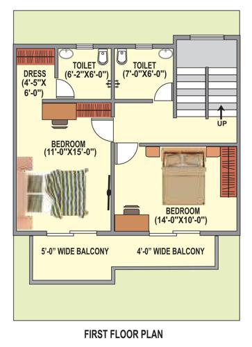  swami-puram-row-houses-a Floor Plan First Floor Plan