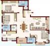 Tejas Constructions Cedar Floor Plan (3BHK+3T)