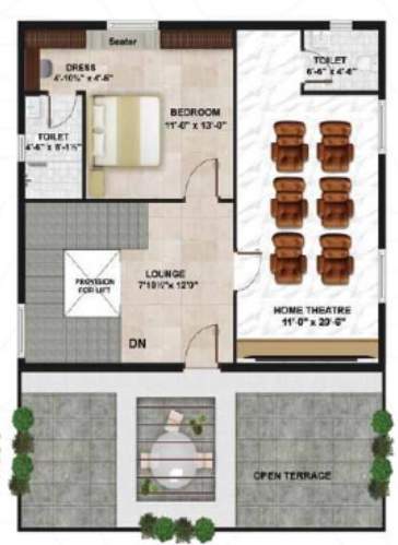  praveens hillside Floor Plan Terrace Floor Plan