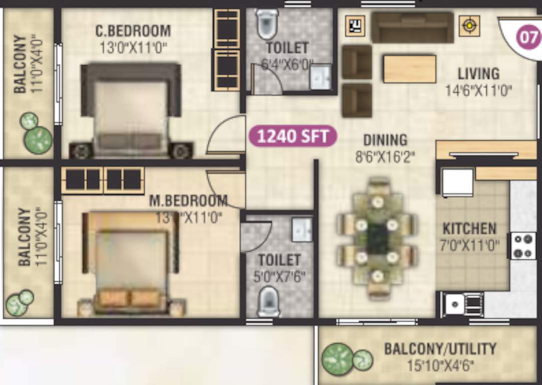  excel golden enclave Floor Plan Floor Plan