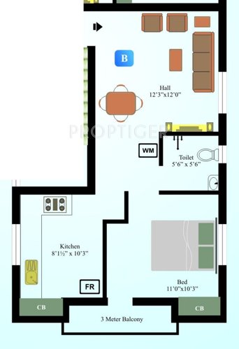 Saai Swaram (1BHK+1T (655 sq ft) 655 sq ft)