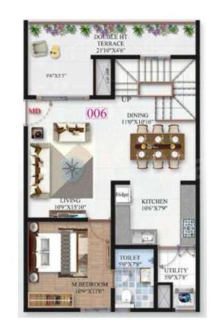  minara Floor Plan Lower Level Duplex Plan