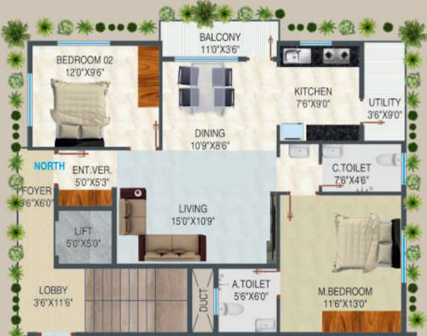  durgadevi-enclave Floor Plan Floor Plan