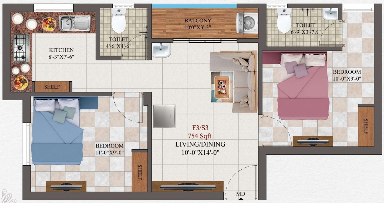 halite apartment Floor Plan Floor Plan