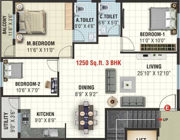  forest-view-apartment Floor Plan Floor Plan