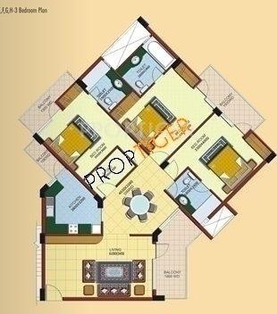 Ramprastha Pearl Court (3BHK+3T (1,900 sq ft) 1900 sq ft)