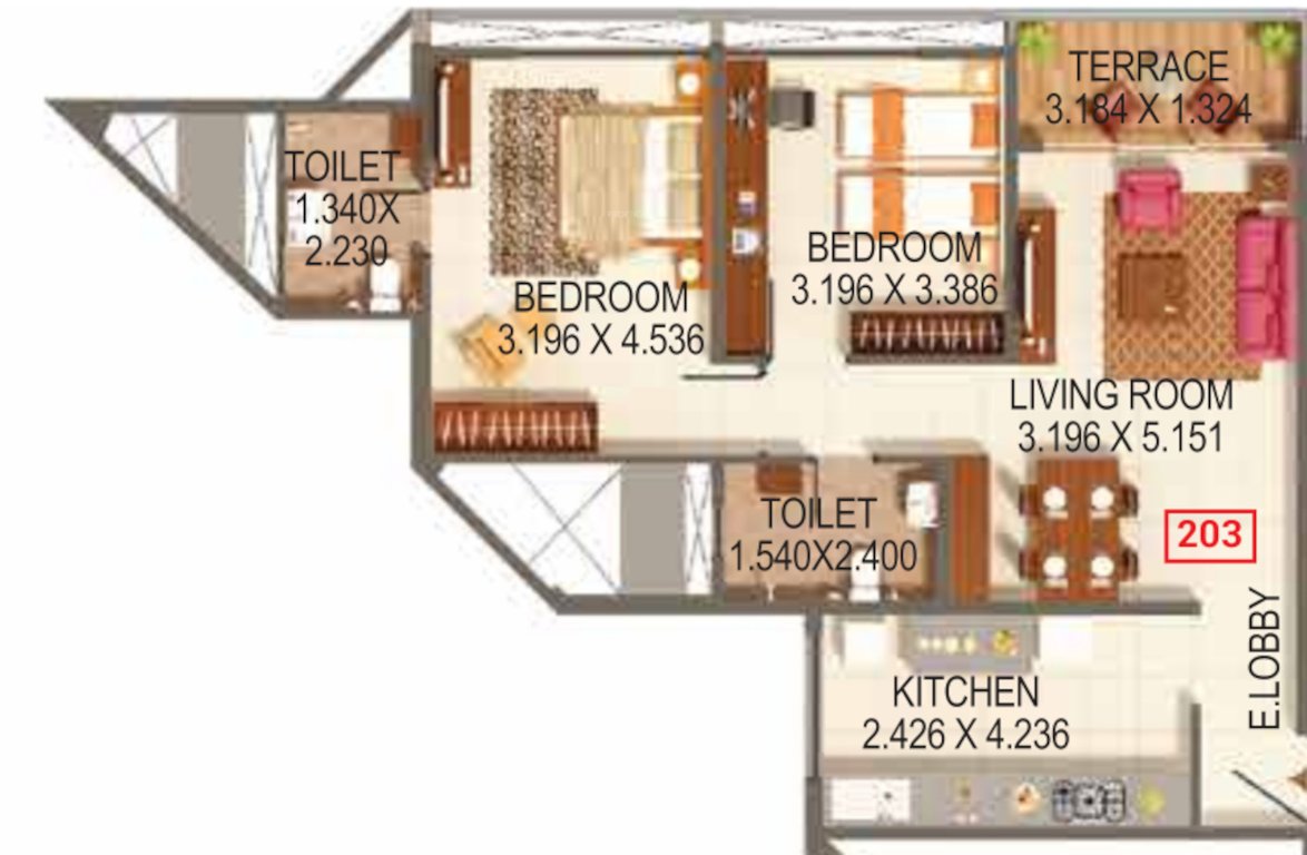 palmspring towers a4 a5 and b2 Floor Plan Floor Plan