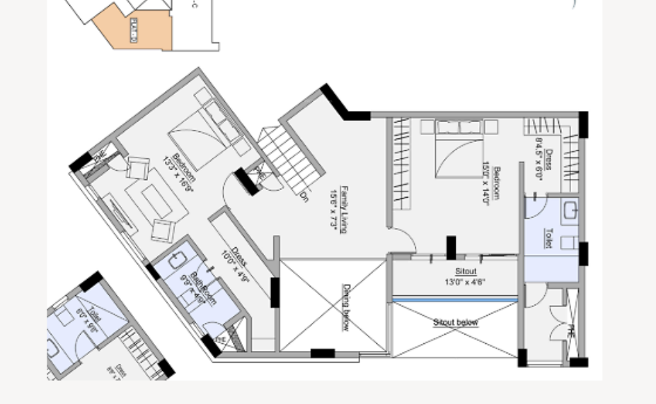 Upper Level Duplex Plan lilac heights Floor Plan Upper Level Duplex Plan