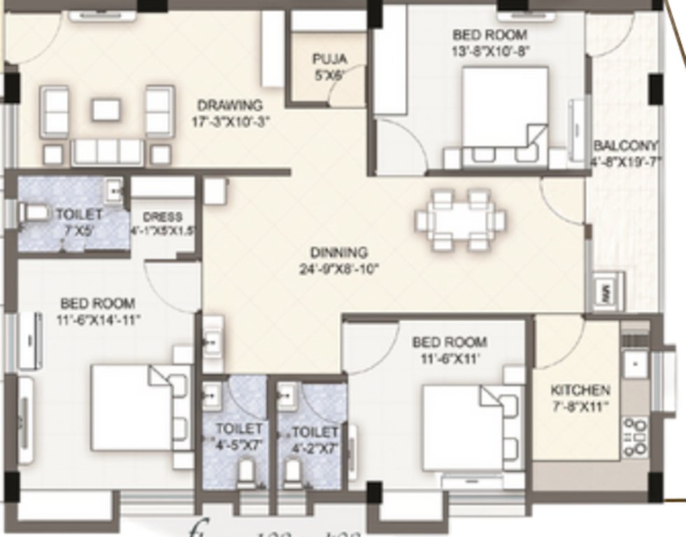 luxuria Floor Plan Floor Plan