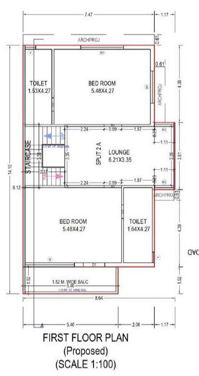  kings villa bunglow Floor Plan First Floor Plan
