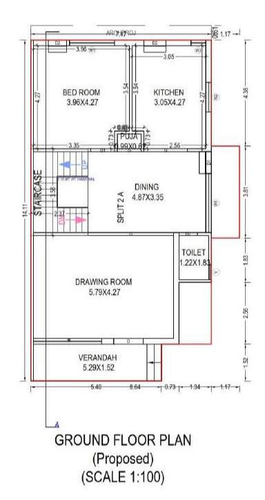  kings villa bunglow Floor Plan Ground Floor Plan