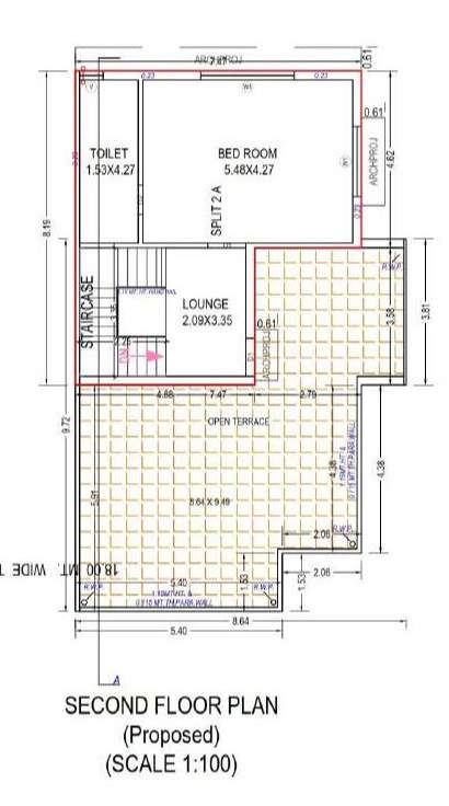  kings villa bunglow Floor Plan Second Floor Plan