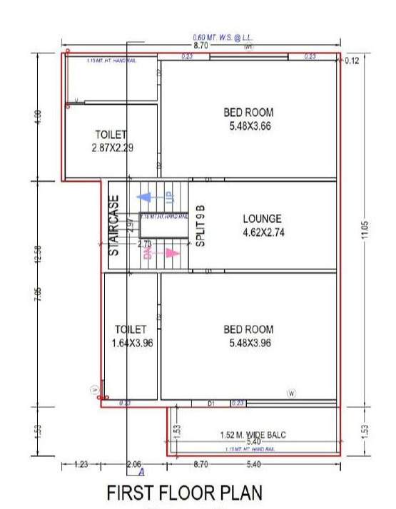  kings villa bunglow Floor Plan First Floor Plan