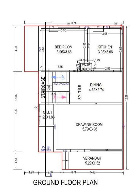  kings villa bunglow Floor Plan Ground Floor Plan