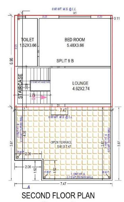  kings villa bunglow Floor Plan Second Floor Plan