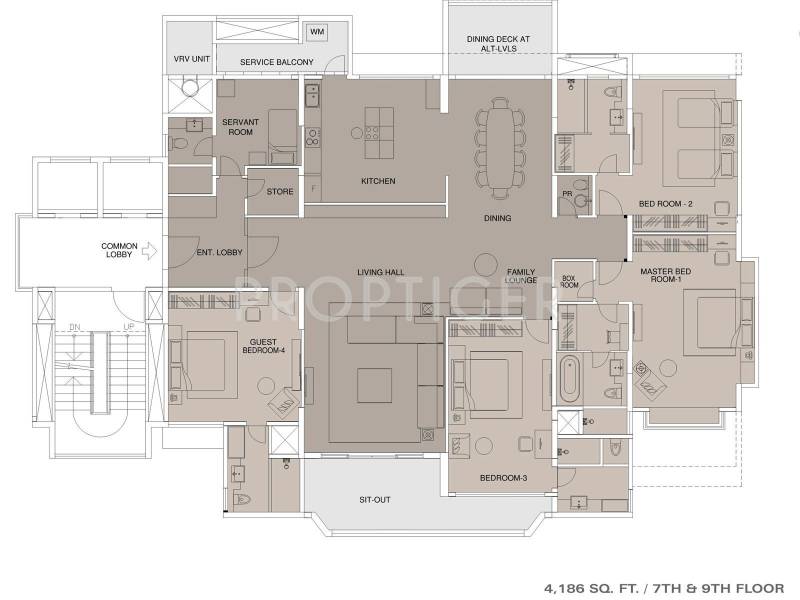 Panchshil Casa 9 (4BHK+4T (4,186 sq ft) + Servant Room 4186 sq ft)