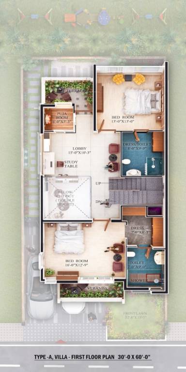  residency Floor Plan First Floor Plan