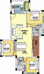 Hansa Bellisimo (3BHK+2T (1,200 sq ft) 1200 sq ft) Hansa Bellisimo (3BHK+2T (1,200 sq ft) 1200 sq ft)