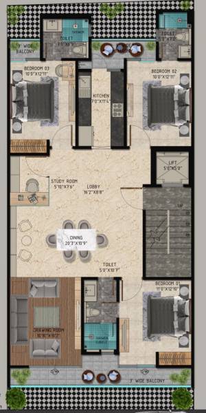  cosmo-luxury-builder-floor-1 Floor Plan Floor Plan