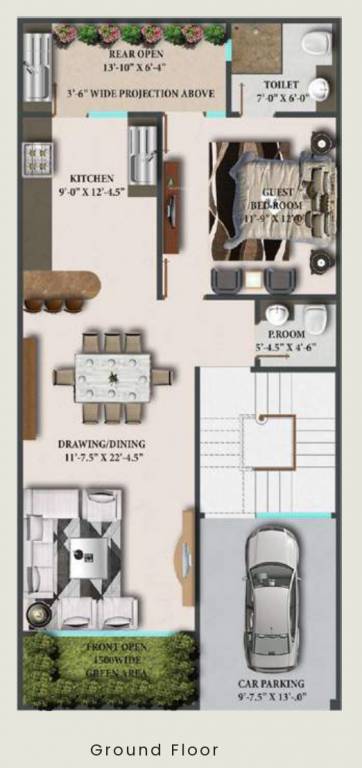  vilasaa Floor Plan Ground Floor Plan