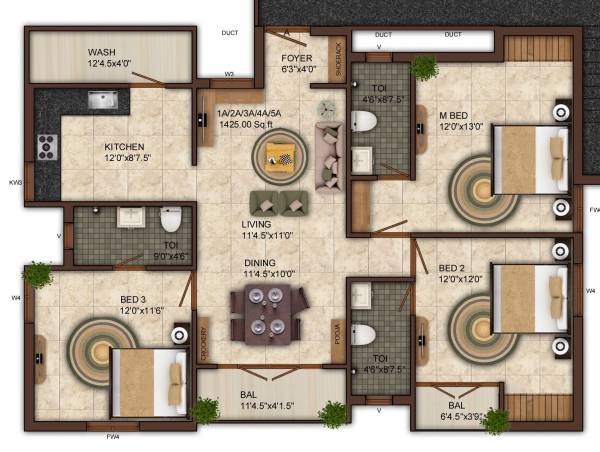  lakshmi-vrindavan Floor Plan Floor Plan