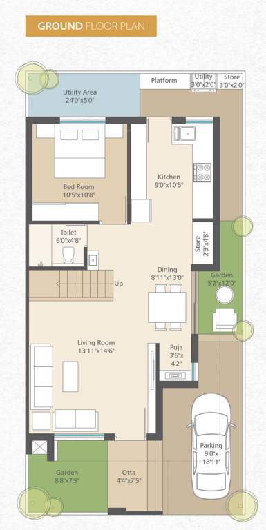  sun palacio Floor Plan Ground Floor Plan
