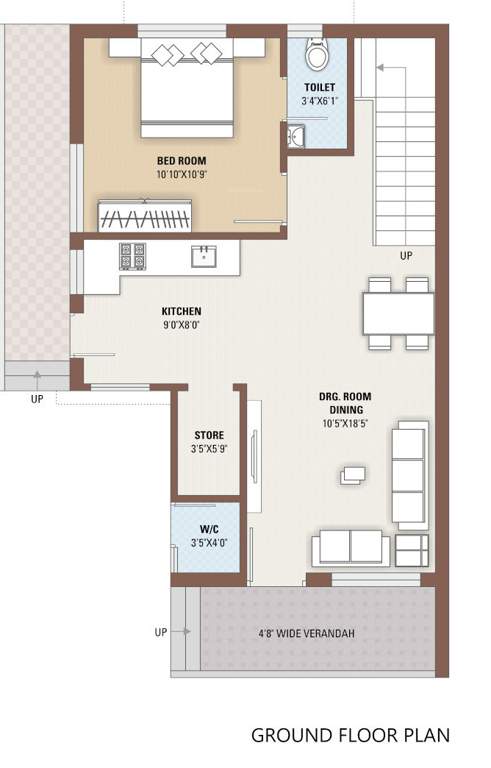  shreeji villa Floor Plan Ground Floor Plan