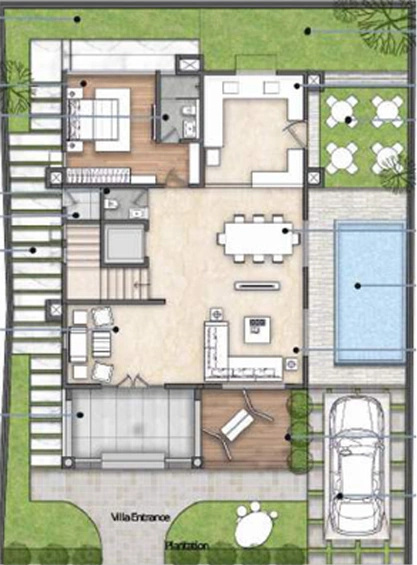  estancia Floor Plan Ground Floor Plan