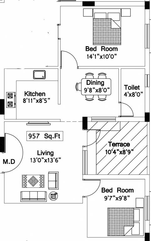  gokulam Floor Plan Floor Plan