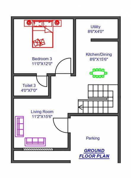  achalum Floor Plan Ground Floor Plan