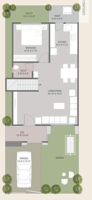 Ground Floor Plan aashray primero Floor Plan Ground Floor Plan