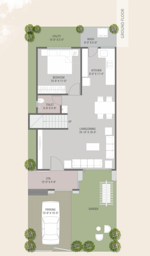 aashray primero Floor Plan Ground Floor Plan