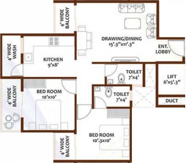  vinayak-apartment Floor Plan Floor Plan