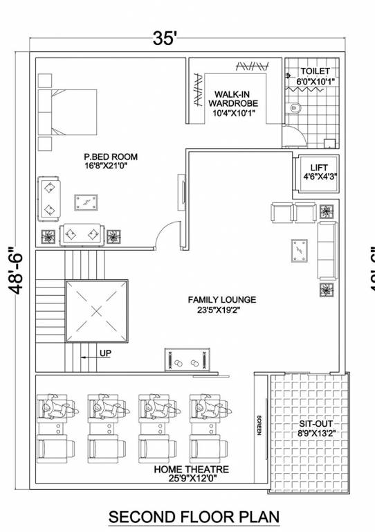  the garden view villas Floor Plan Second Floor Plan
