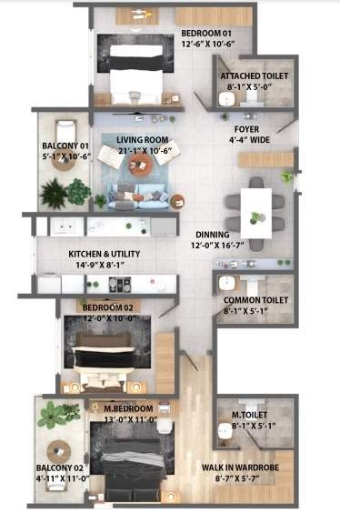  park east Floor Plan Floor Plan