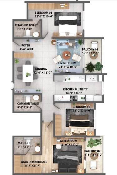  park east Floor Plan Floor Plan