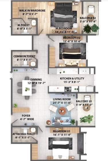  park east Floor Plan Floor Plan