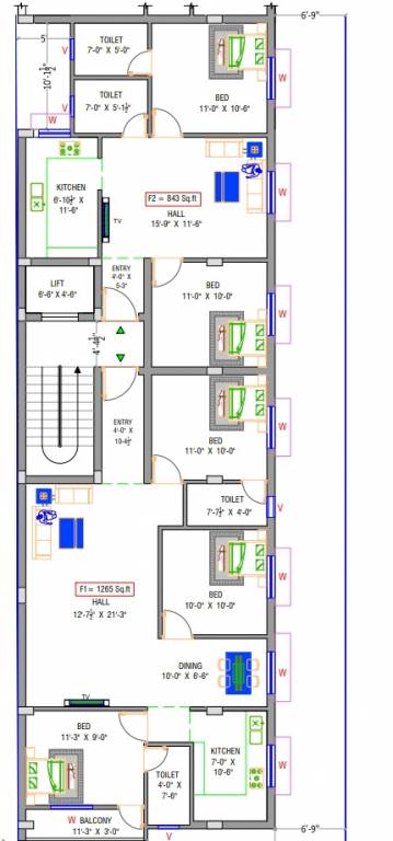Floor Plan lakshmikantham flats Floor Plan Floor Plan