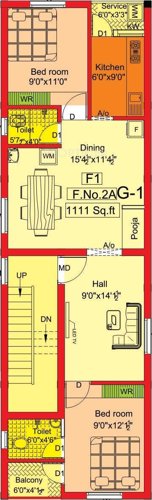 Aravind Villa (2BHK+2T (1,111 sq ft) 1111 sq ft)