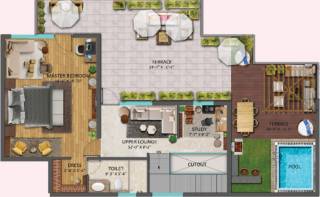 Upper Level Penthouse Plan chintamani Floor Plan Upper Level Penthouse Plan