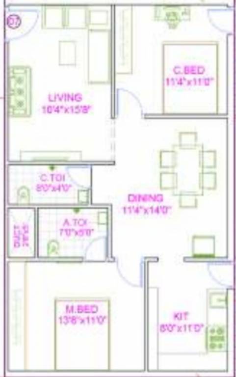  the garden view apartments Floor Plan Floor Plan