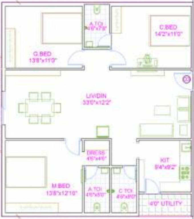  the garden view apartments Floor Plan Floor Plan