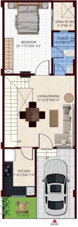  krishna kunj villas Floor Plan Ground Floor Plan