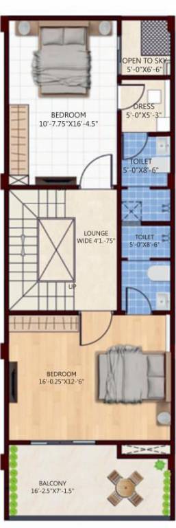  krishna kunj villas Floor Plan First Floor Plan