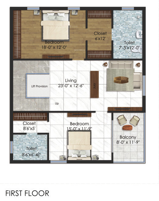 First Floor Plan urban commune villas Floor Plan First Floor Plan