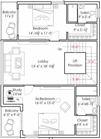  urban commune villas Floor Plan First Floor Plan