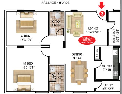 happy-homes-triguna Floor Plan Floor Plan