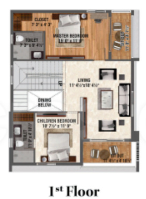  oakshir villas Floor Plan First Floor Plan
