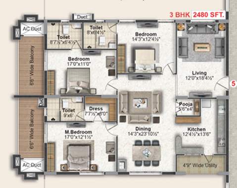  green leaves infra Floor Plan Floor Plan