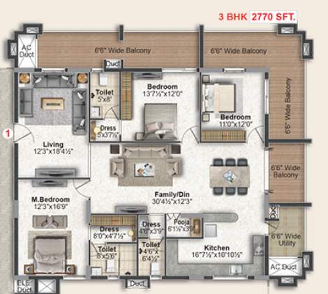  green leaves infra Floor Plan Floor Plan